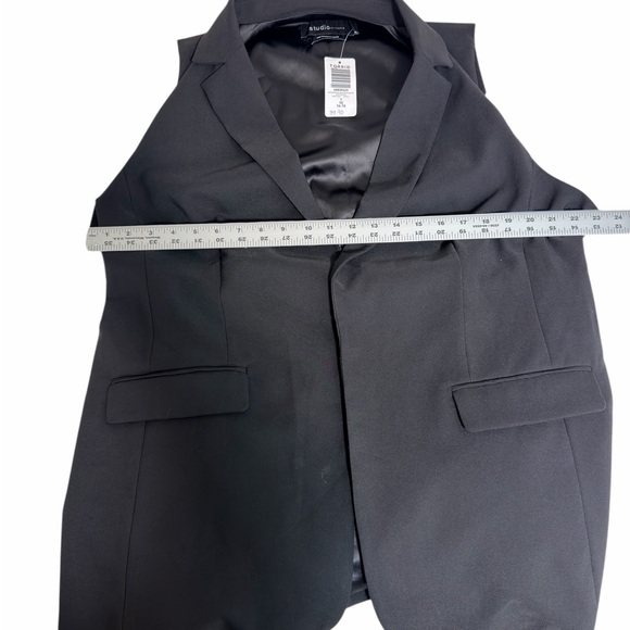 Torrid Studio Refined Crepe Longline Belted Blazer Vest size 1X - Picture 6 of 8